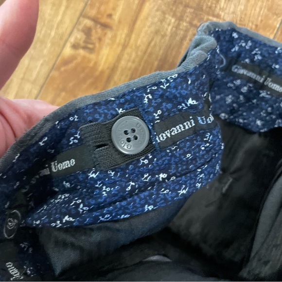 GIOVANNI UOMO Boys Gray‎ Slacks Slim Waist Tighteners Size 12 - Picture 8 of 12